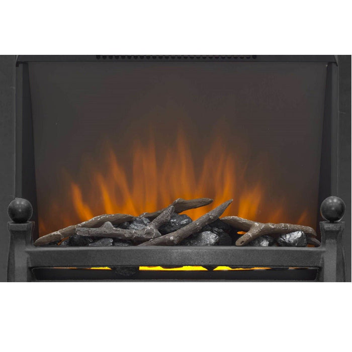 The Daisy Electric Fire with Black Fret and Black Trim - Siroccofires.com