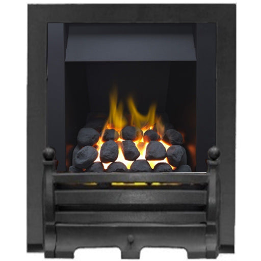 The Daisy Full Depth Coal Gas Fire with Black Fret and Black Trim - Siroccofires.com