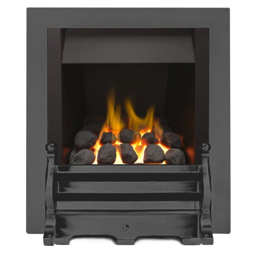 The Daisy Full Depth Coal Gas Fire with Nickel Fret and Nickel Trim - Siroccofires.com
