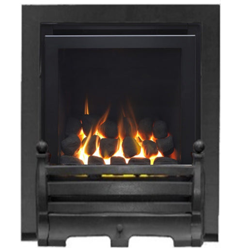 The Daisy Full Depth High Efficiency Coal Gas Fire with Black Fret and Black Trim - Siroccofires.com