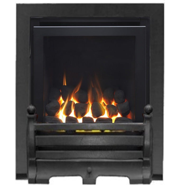 The Daisy Full Depth High Efficiency Coal Gas Fire with Black Fret and Black Trim - Siroccofires.com