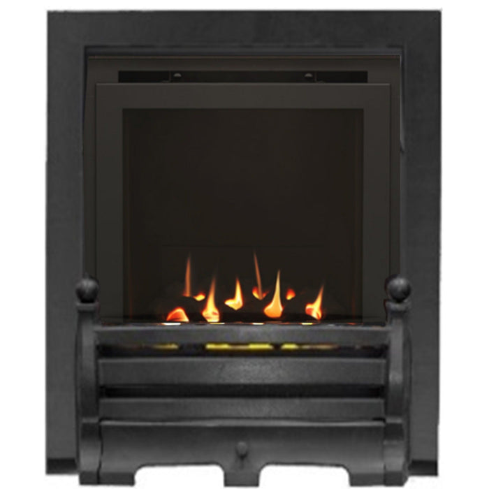 The Daisy Slimline High Efficiency Coal Gas Fire with Black Fret and Black Trim - Siroccofires.com