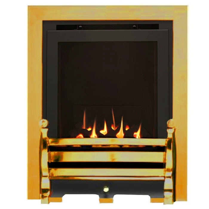 The Daisy Slimline High Efficiency Coal Gas Fire with Brass Fret and Brass Trim - Siroccofires.com