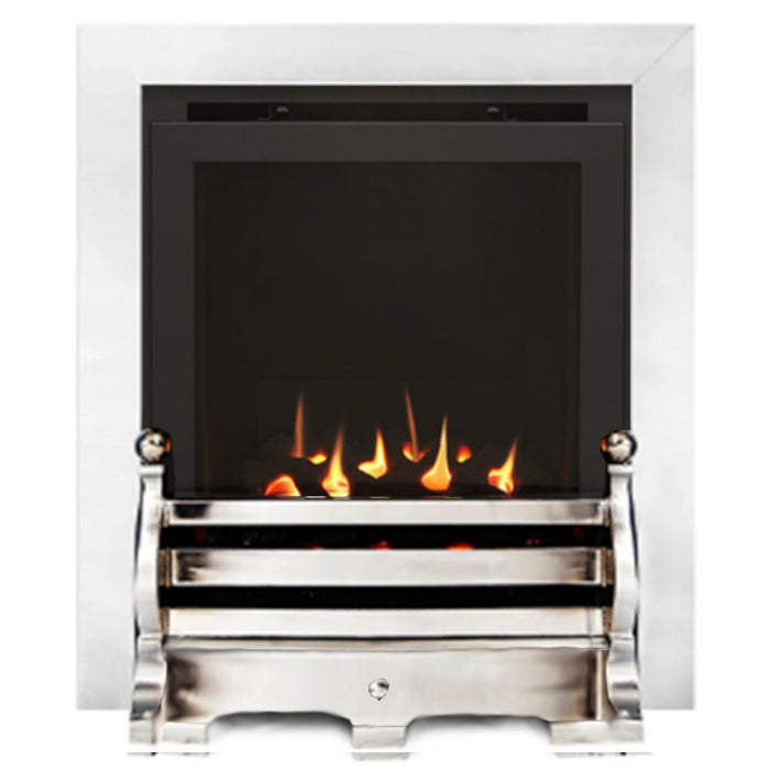 The Daisy Slimline High Efficiency Coal Gas Fire with Chrome Fret and Chrome Trim - Siroccofires.com