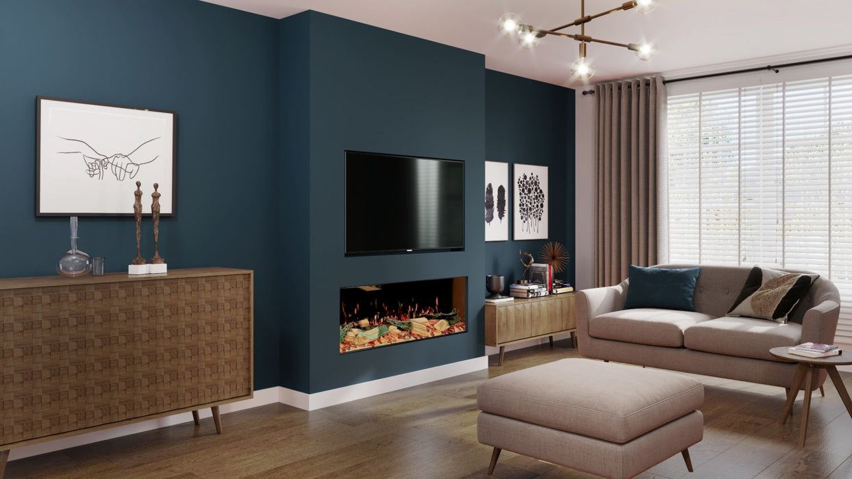 The Series 1300e 50" Panoramic Luminance Electric Fire - Siroccofires.com