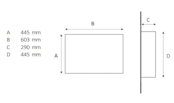 The Series 6000 Frameless Black Gas Fire | Remote Control - Siroccofires.com