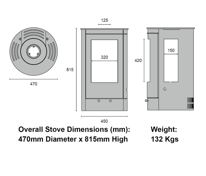 Midi Compact with Side Windows - Siroccofires.com