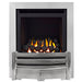 The Aviva Full depth HE Gas Fire with Brushed Steel Trim and Brushed Steel Fret - Siroccofires.com