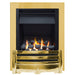 The Aviva Slimline Gas Fire with Brass Trim and Brass Fret - Siroccofires.com