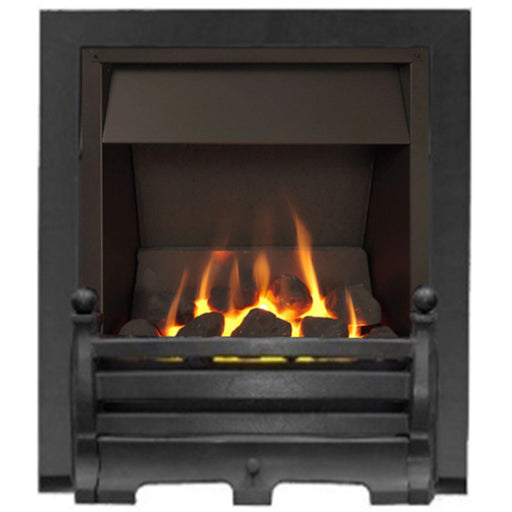 The Daisy Slimline Coal Gas Fire with Black Fret and Black Trim - Siroccofires.com