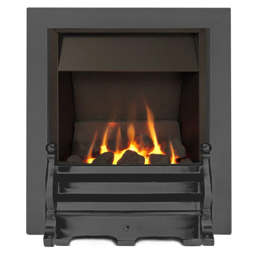 The Daisy Slimline Coal Gas Fire with Nickel Fret and Nickel Trim - Siroccofires.com