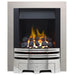 The Grace Full Depth Coal Gas Fire with Brushed Steel Fret and Brushed Steel Trim - Siroccofires.com