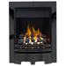 The Grace Full Depth Gas Fire with Nickel Fret and Nickel Trim - Siroccofires.com