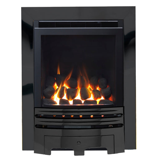 The Grace Full Depth High Efficiency Coal Gas Fire with Nickel Fret and Nickel Trim - Siroccofires.com