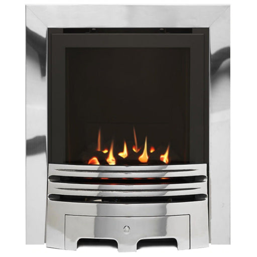 The Grace Slimline High Efficiency Coal Gas Fire with Chrome Fret and Chrome Trim - Siroccofires.com