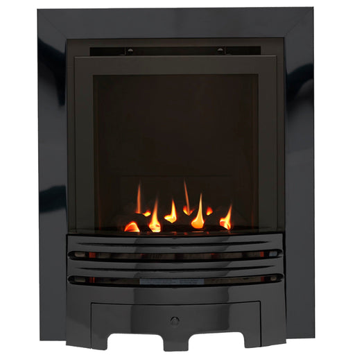The Grace Slimline High Efficiency Coal Gas Fire with Nickel Fret and Nickel Trim - Siroccofires.com