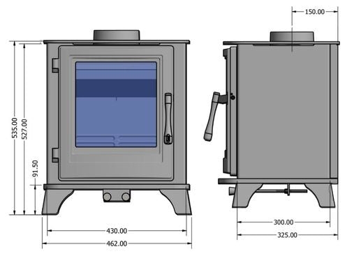 The Hermitage Classic Stove - Siroccofires.com