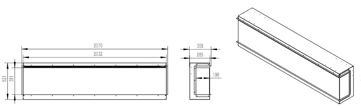 The Series 2000e 80″ Panoramic Luminance Electric Fire - Siroccofires.com