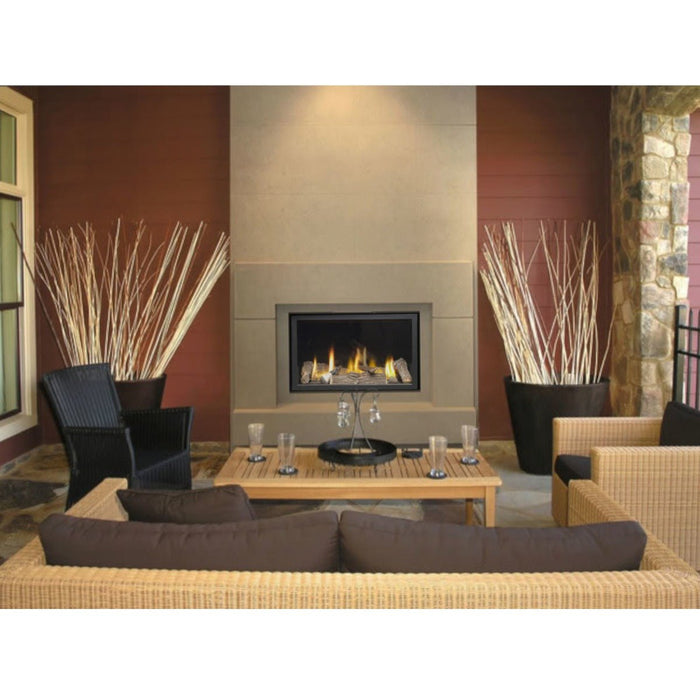 The Series 6000 Frameless Black Gas Fire | Remote Control - Siroccofires.com