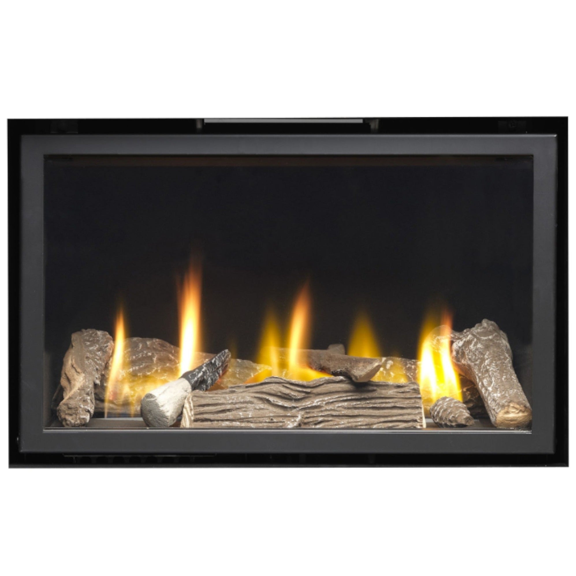 The Series 6000 Frameless Black Gas Fire Remote Control —